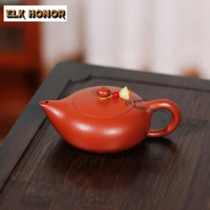 95ml Ancient Yixing Purple Clay Teapots Handmade Feng Chu Pot Raw Ore Zhu Mud Tea Maker Kettle Zisha Tea Set Ornaments Supplies